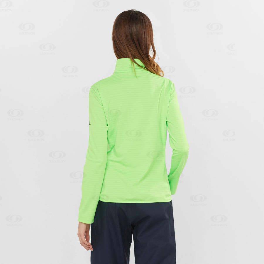 Sudadera Salomon ESSENTIAL LIGHTWARM Mujer Verde Menta | MX-O1434