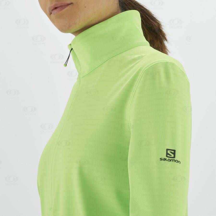 Sudadera Salomon ESSENTIAL LIGHTWARM Mujer Verde Menta | MX-O1434