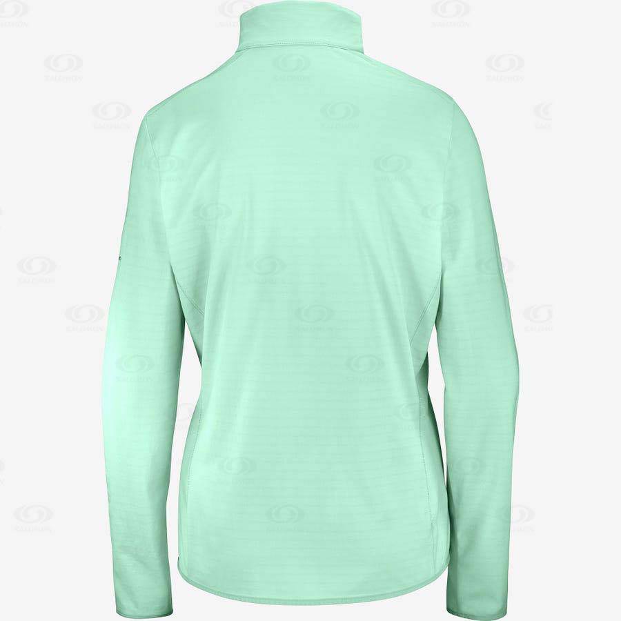 Sudadera Salomon ESSENTIAL LIGHTWARM Mujer Verdes | MX-O1938