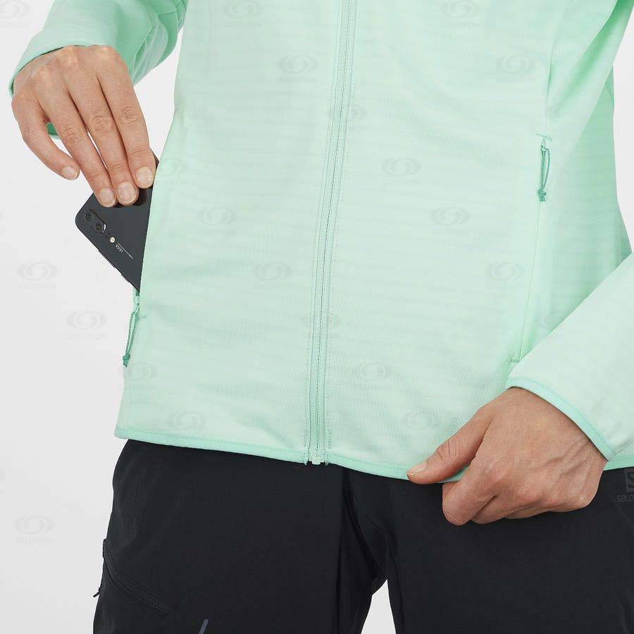 Sudadera Salomon ESSENTIAL LIGHTWARM Mujer Verdes | MX-O1938