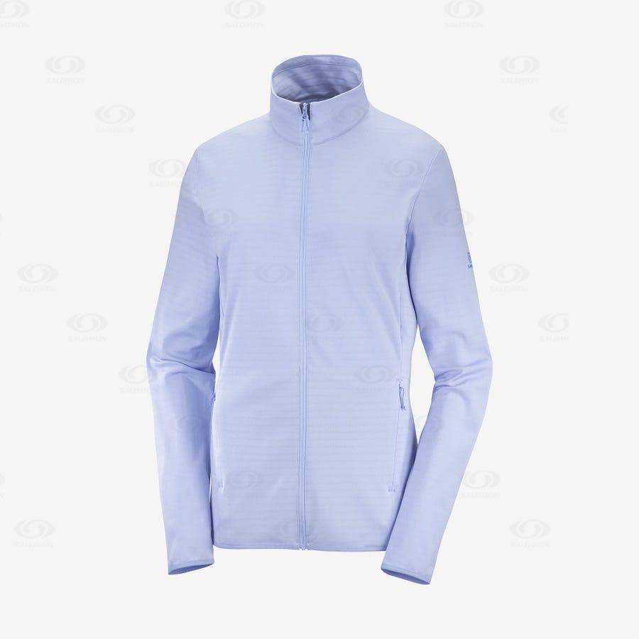 Sudadera Salomon ESSENTIAL LIGHTWARM Mujer Azules | MX-O2344