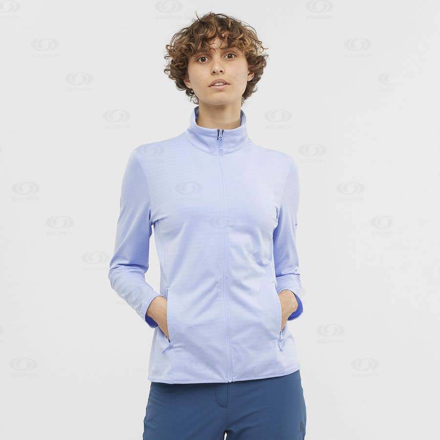 Sudadera Salomon ESSENTIAL LIGHTWARM Mujer Azules | MX-O2344