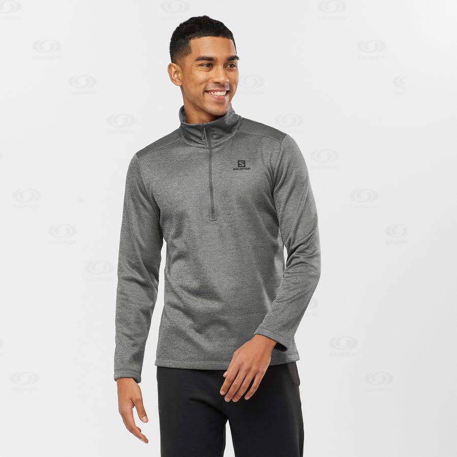 Sudadera Salomon ESSENTIAL LIGHTWARM SEAMLESS Hombre Grises | MX-A2060