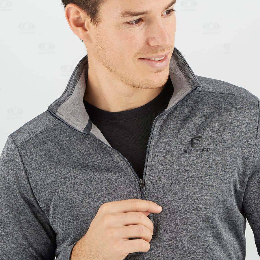 Sudadera Salomon ESSENTIAL LIGHTWARM SEAMLESS Hombre Grises | MX-A2060