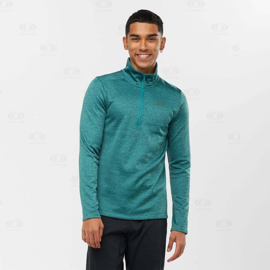 Sudadera Salomon ESSENTIAL LIGHTWARM SEAMLESS Hombre Verdes | MX-O2295