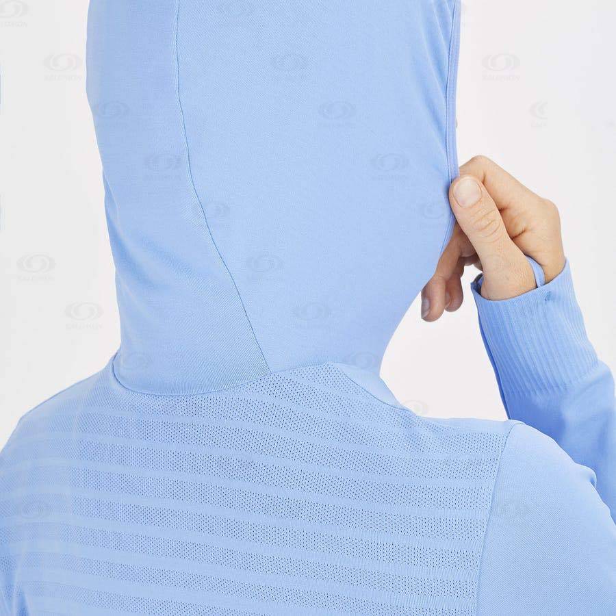 Sudadera Salomon ESSENTIAL SEAMLESS Mujer Azules | MX-O1852