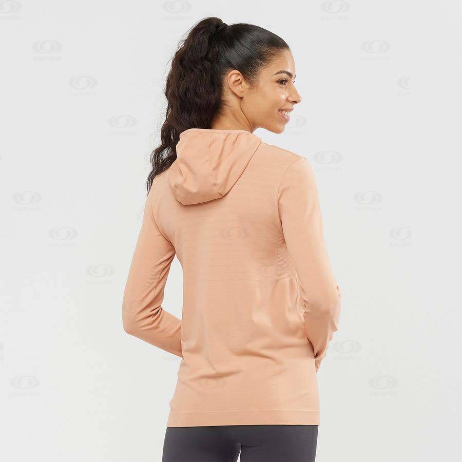 Sudadera Salomon ESSENTIAL SEAMLESS Mujer Rosas | MX-S1625