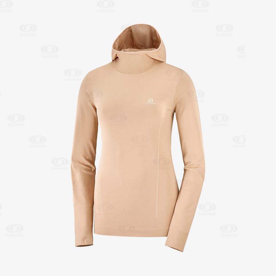 Sudadera Salomon ESSENTIAL SEAMLESS Mujer Rosas | MX-S1625