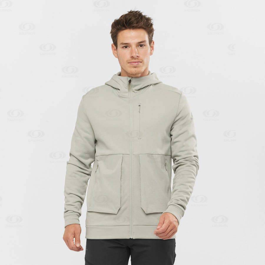 Sudadera Salomon ESSENTIAL WARM FLEECE Hombre Beige | MX-L1928