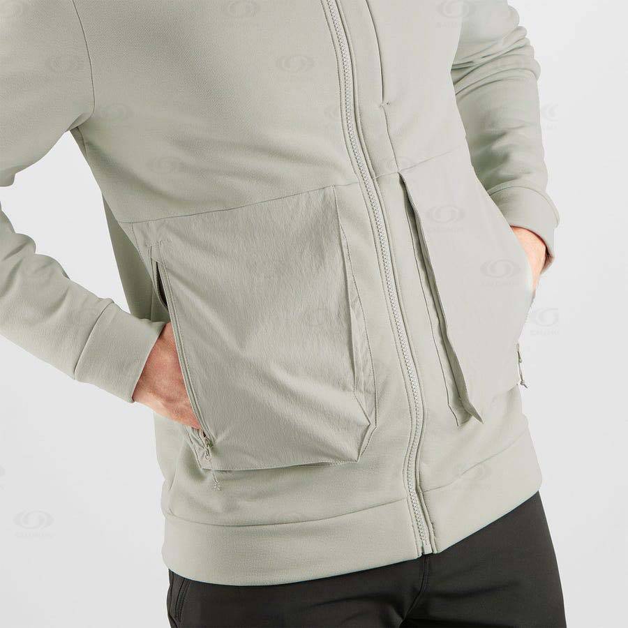 Sudadera Salomon ESSENTIAL WARM FLEECE Hombre Beige | MX-L1928