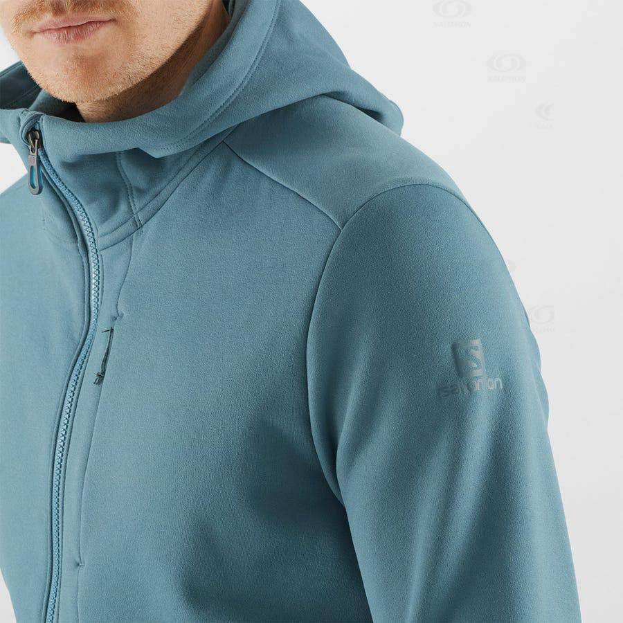 Sudadera Salomon ESSENTIAL WARM FLEECE Hombre Azules | MX-N1862