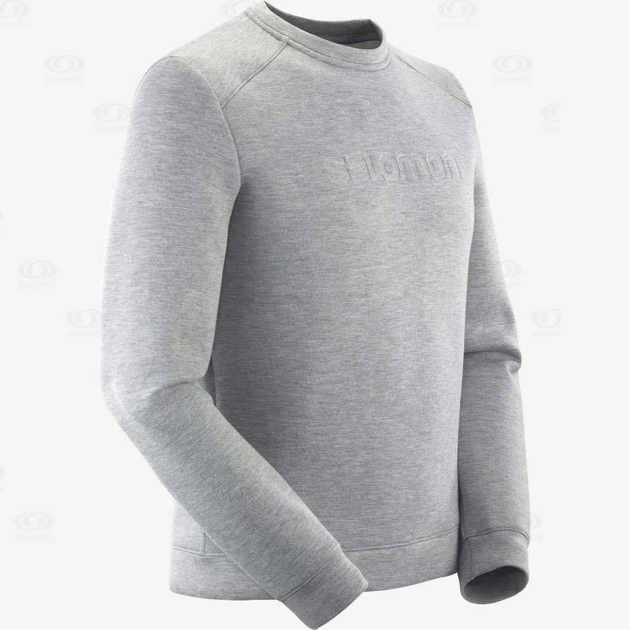 Sudadera Salomon ESSENTIAL WARM Hombre Grises | MX-S2584