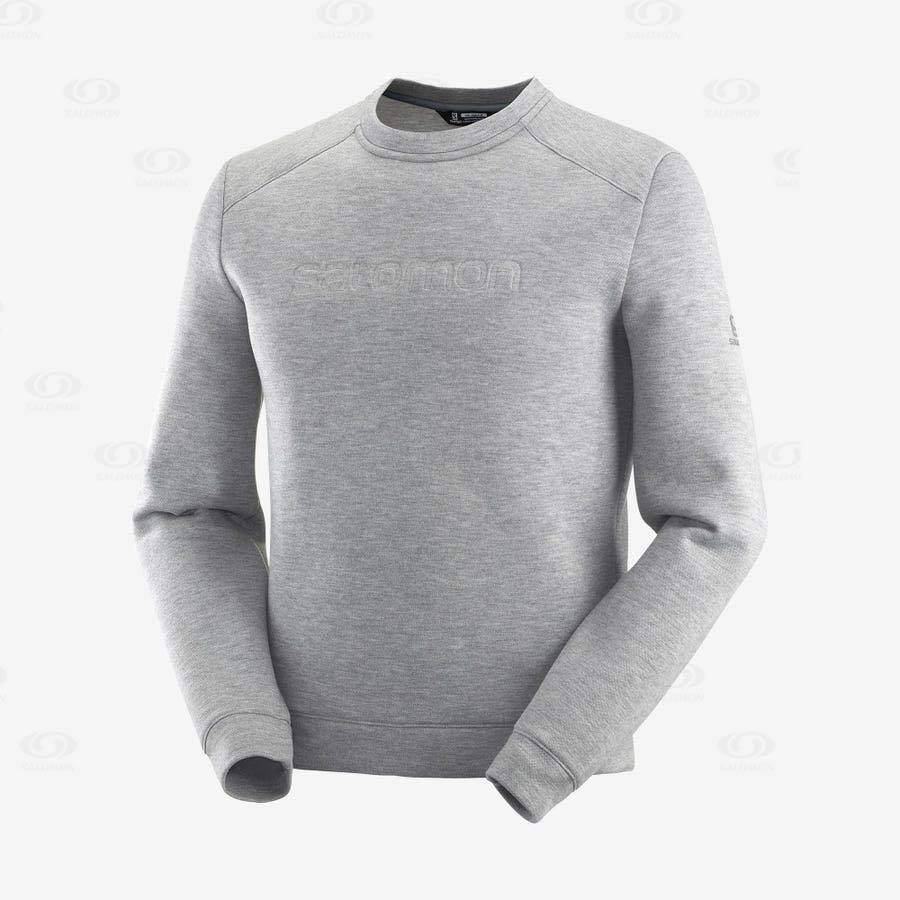 Sudadera Salomon ESSENTIAL WARM Hombre Grises | MX-S2584