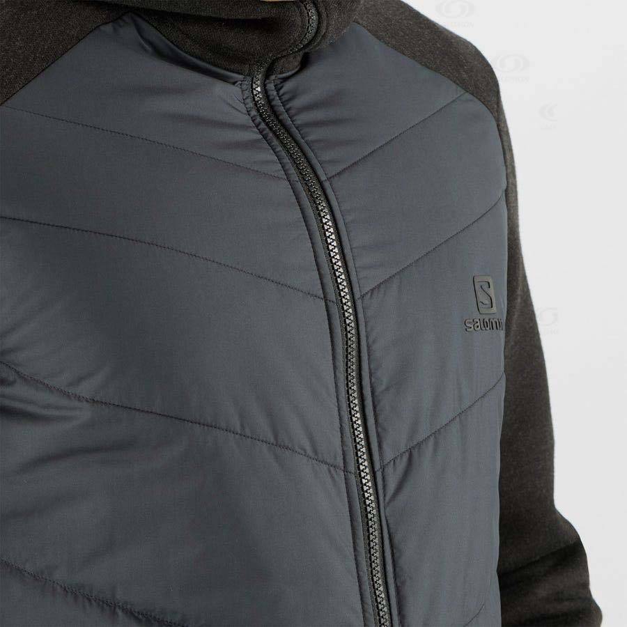 Sudadera Salomon ESSENTIAL XWARM HYBRID Hombre Grises | MX-L1599