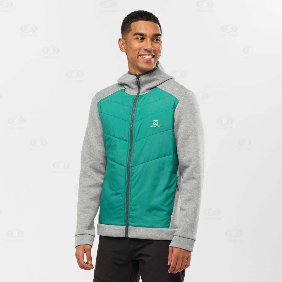 Sudadera Salomon ESSENTIAL XWARM HYBRID Hombre Verdes | MX-S2227