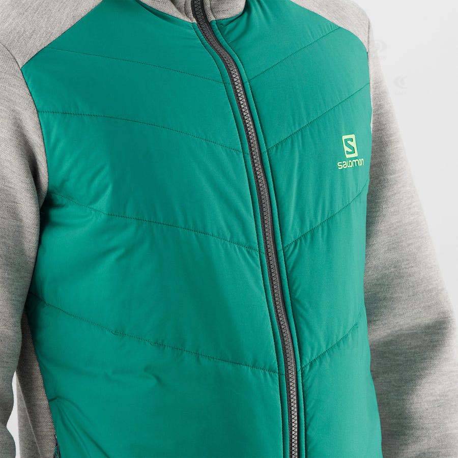 Sudadera Salomon ESSENTIAL XWARM HYBRID Hombre Verdes | MX-S2227