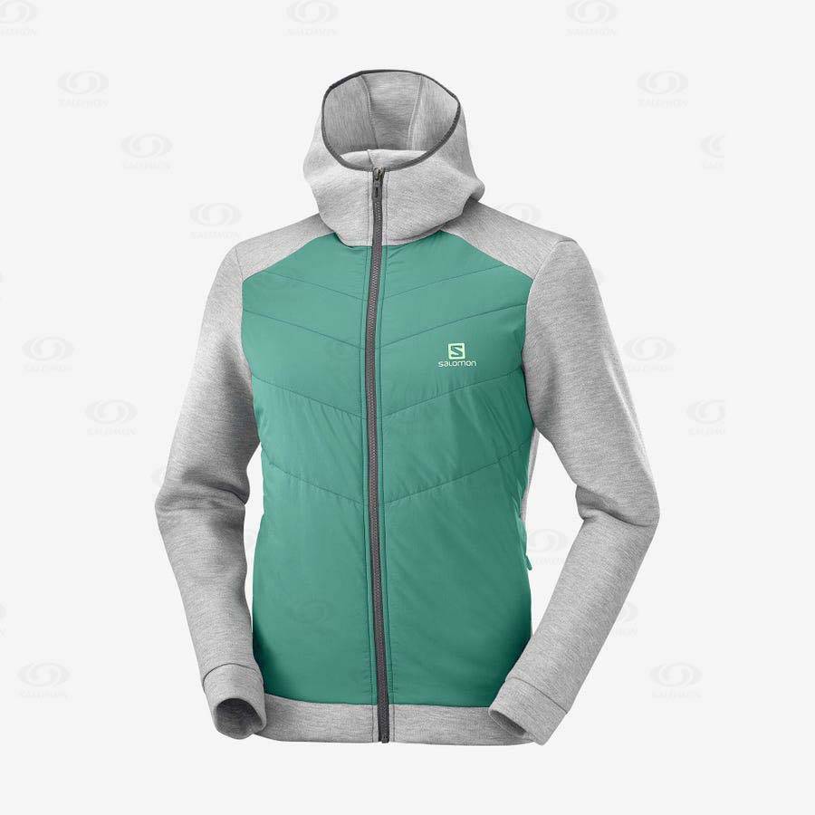 Sudadera Salomon ESSENTIAL XWARM HYBRID Hombre Verdes | MX-S2227