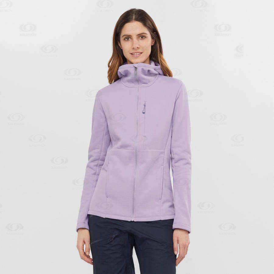 Sudadera Salomon ESSENTIAL XWARM Mujer Morados | MX-S1870