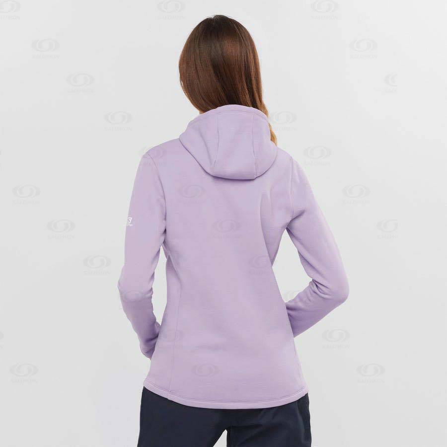 Sudadera Salomon ESSENTIAL XWARM Mujer Morados | MX-S1870