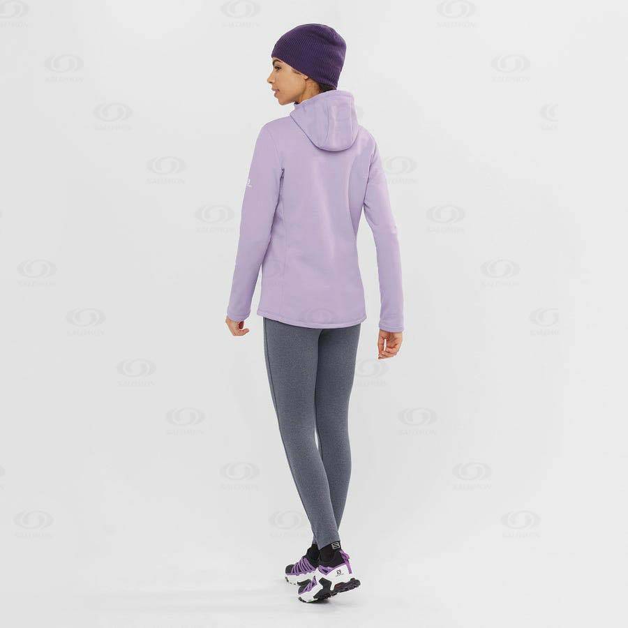 Sudadera Salomon ESSENTIAL XWARM Mujer Morados | MX-S1870