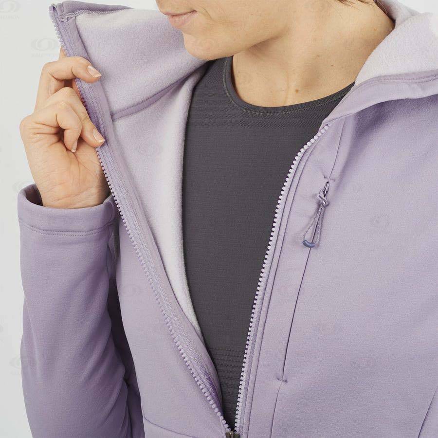 Sudadera Salomon ESSENTIAL XWARM Mujer Morados | MX-S1870