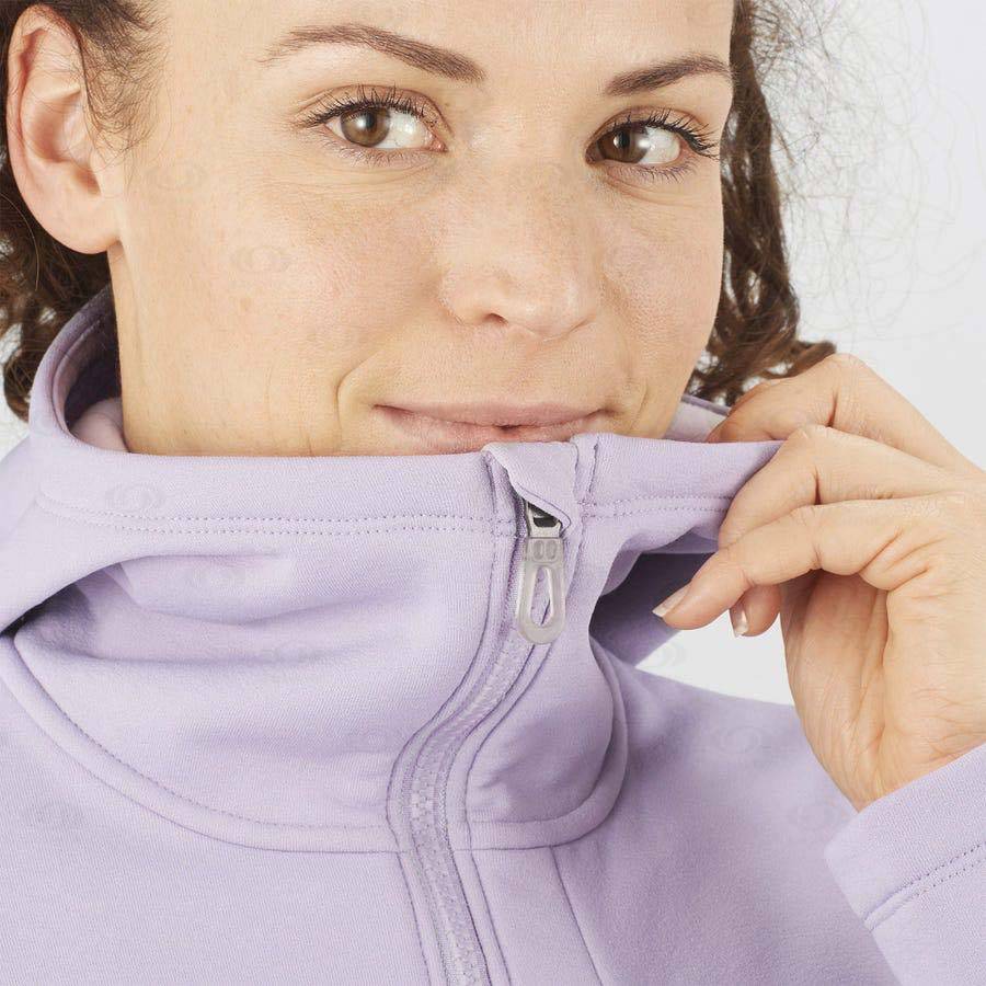 Sudadera Salomon ESSENTIAL XWARM Mujer Morados | MX-S1870