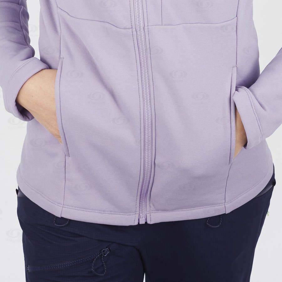 Sudadera Salomon ESSENTIAL XWARM Mujer Morados | MX-S1870