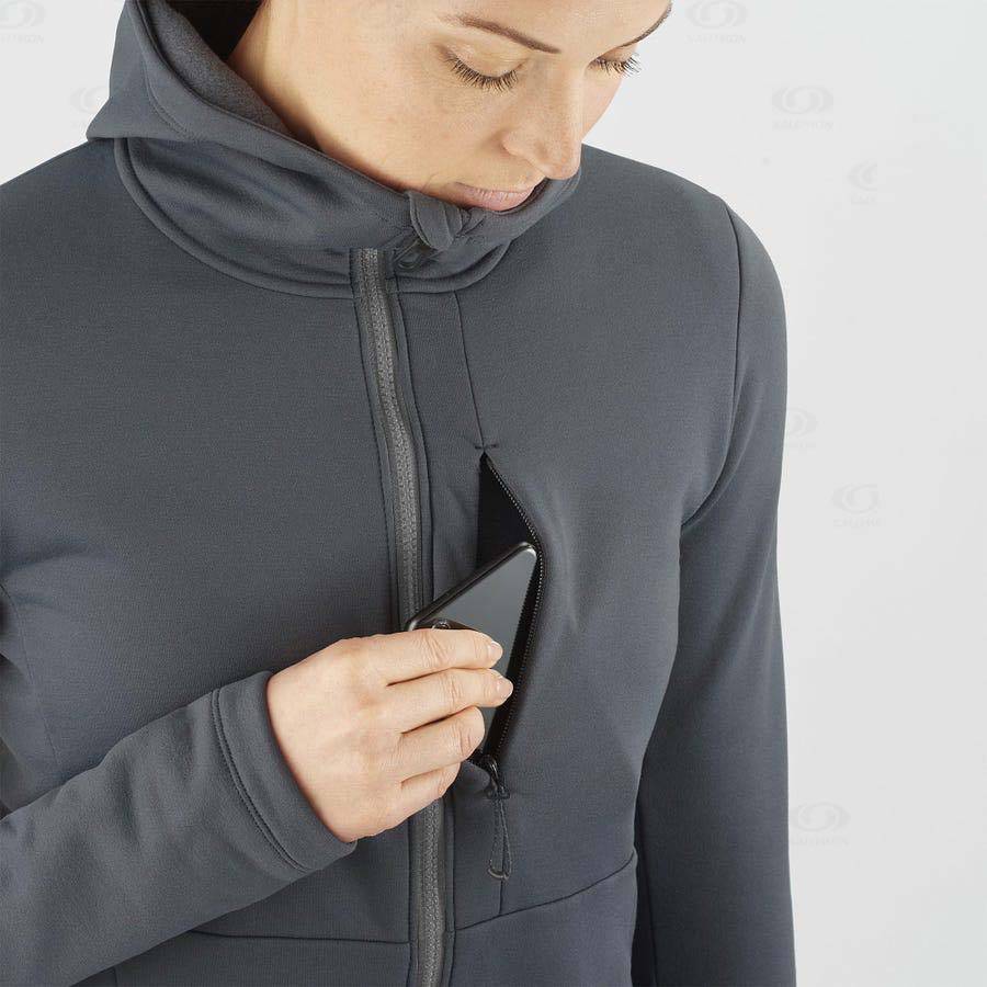 Sudadera Salomon ESSENTIAL XWARM Mujer Negros | MX-O1336