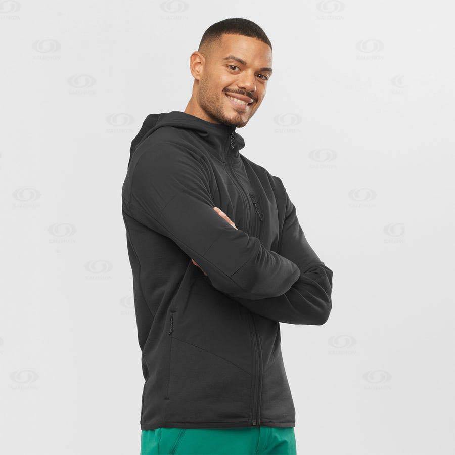 Sudadera Salomon OUTLINE WARM HYBRID Hombre Negros | MX-N1148