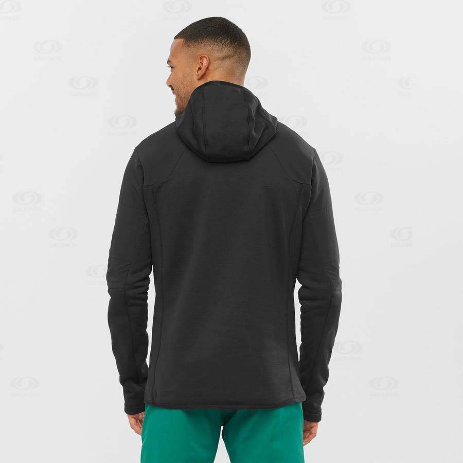 Sudadera Salomon OUTLINE WARM HYBRID Hombre Negros | MX-N1148