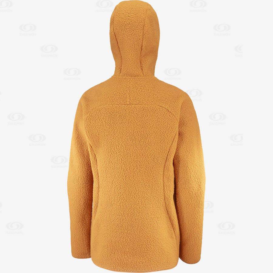 Sudadera Salomon OUTLINE WARM TEDDY Mujer Naranjas | MX-O2106