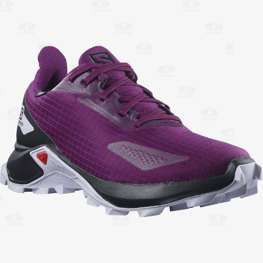 Tenis Impermeables Salomon ALPHACROSS BLAST CLIMASALOMON™ Niños Morados | MX-A2522