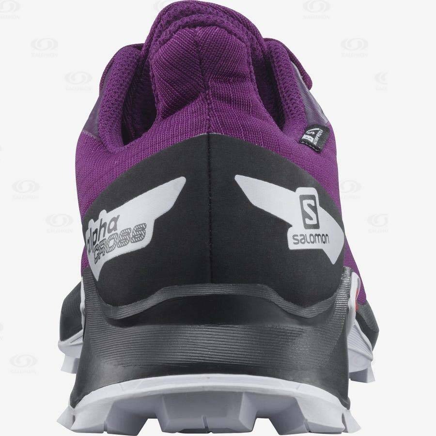 Tenis Impermeables Salomon ALPHACROSS BLAST CLIMASALOMON™ Niños Morados | MX-A2522