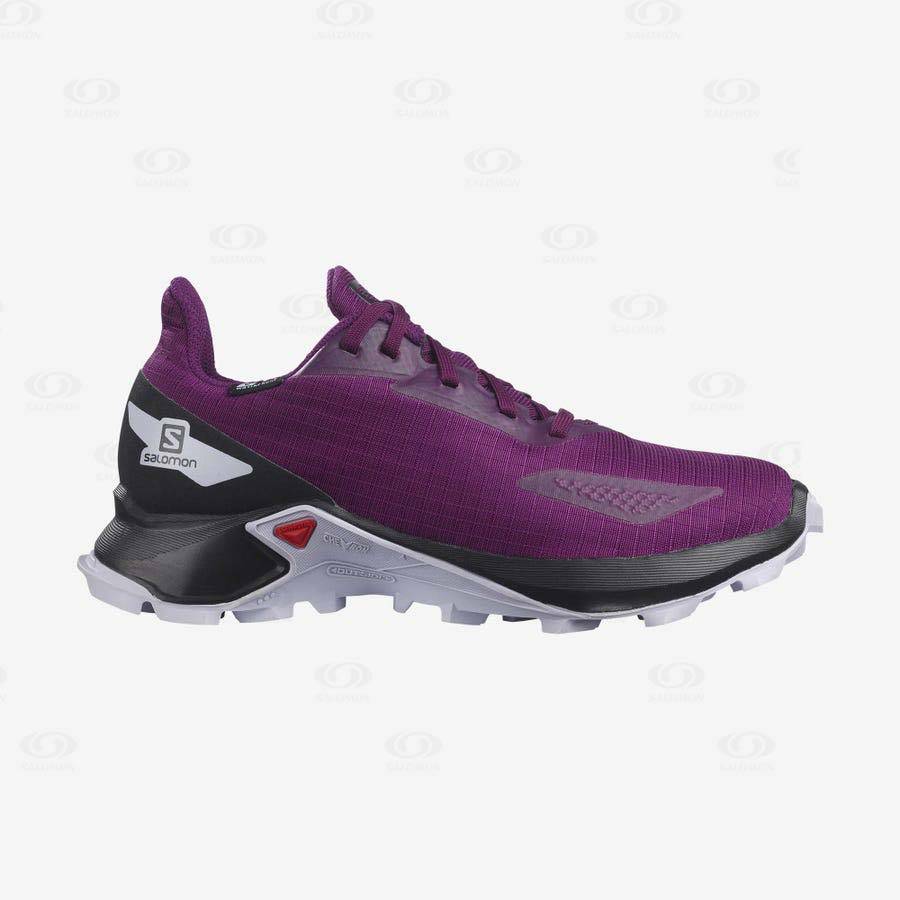 Tenis Impermeables Salomon ALPHACROSS BLAST CLIMASALOMON™ Niños Morados | MX-A2522