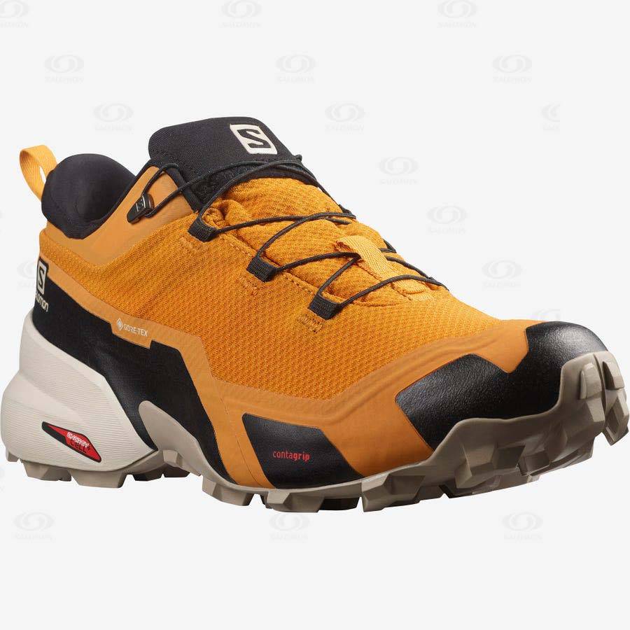 Tenis Impermeables Salomon CROSS HIKE GORE-TEX Hombre Naranjas | MX-L1585