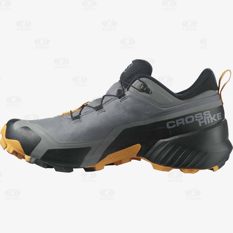 Tenis Impermeables Salomon CROSS HIKE GORE-TEX Hombre Grises | MX-W3850