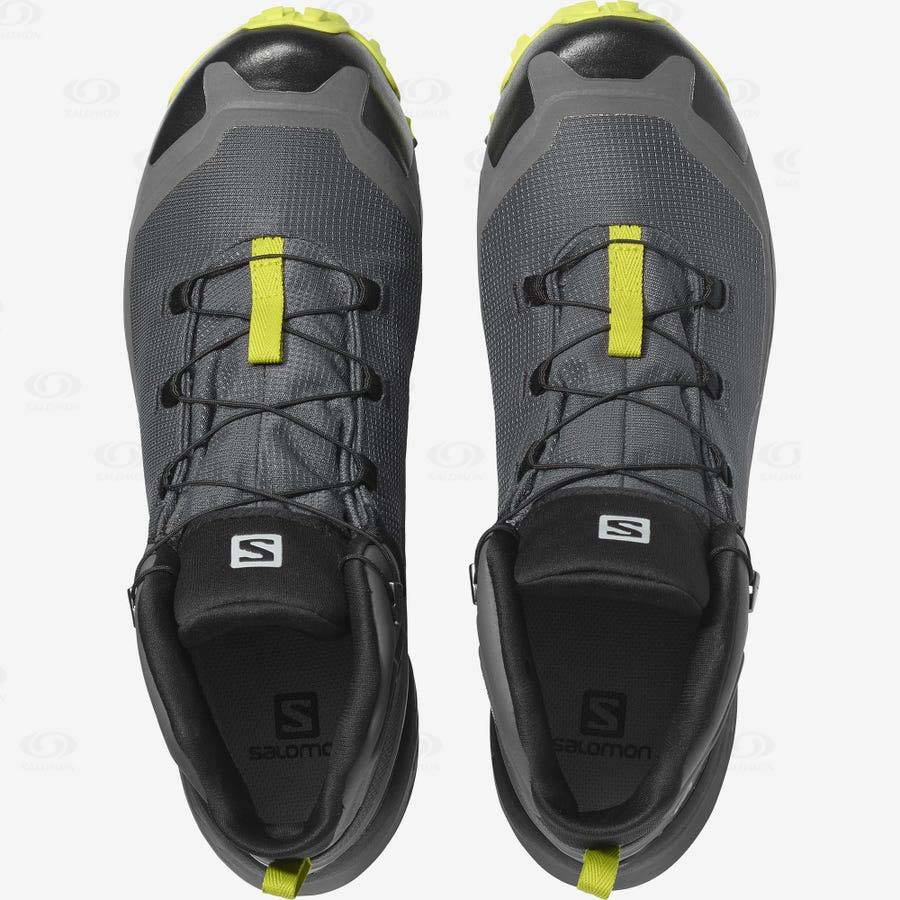 Tenis Impermeables Salomon CROSS HIKE MID GORE-TEX Hombre Grises | MX-A2592