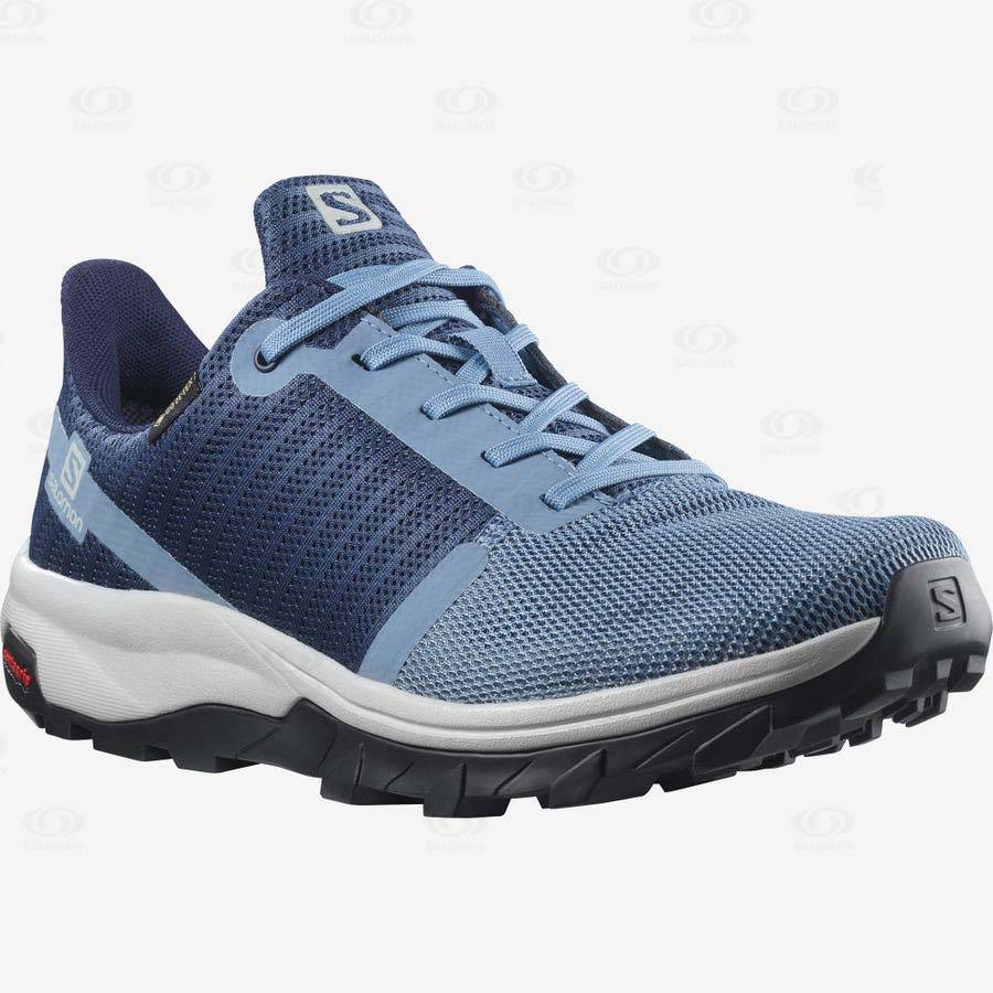 Tenis Impermeables Salomon OUTBOUND PRISM GORE-TEX Mujer Azules | MX-M2497