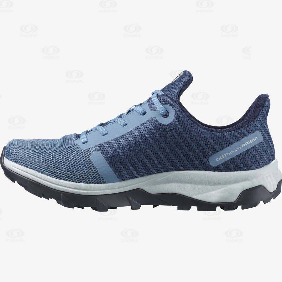 Tenis Impermeables Salomon OUTBOUND PRISM GORE-TEX Mujer Azules | MX-M2497