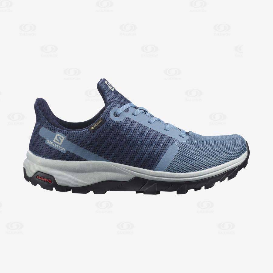 Tenis Impermeables Salomon OUTBOUND PRISM GORE-TEX Mujer Azules | MX-M2497