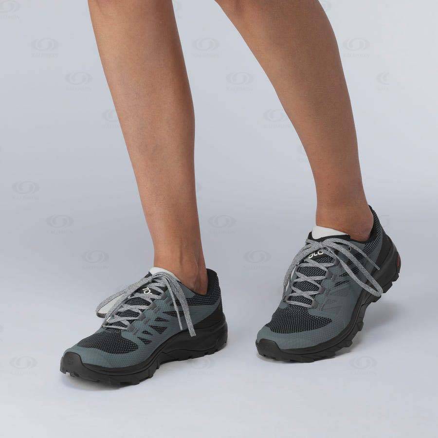 Tenis Impermeables Salomon OUTLINE GORE-TEX Mujer Grises | MX-N2625