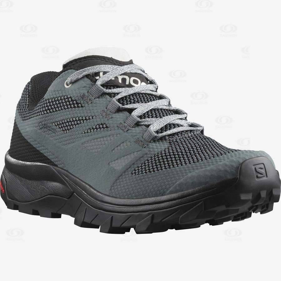 Tenis Impermeables Salomon OUTLINE GORE-TEX Mujer Grises | MX-N2625