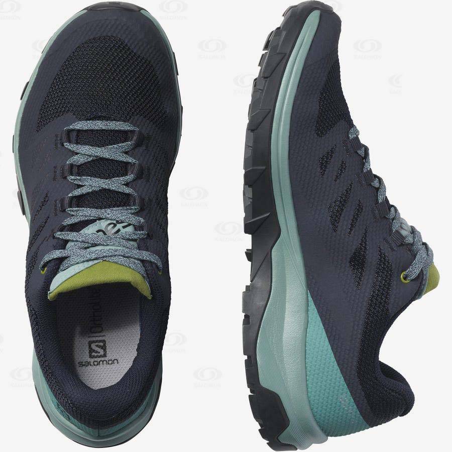 Tenis Impermeables Salomon OUTLINE GORE-TEX Mujer Negros Verdes | MX-S1884