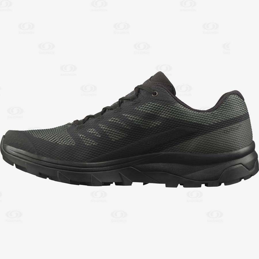 Tenis Impermeables Salomon OUTLINE WIDE GORE-TEX Hombre Negros | MX-O2517