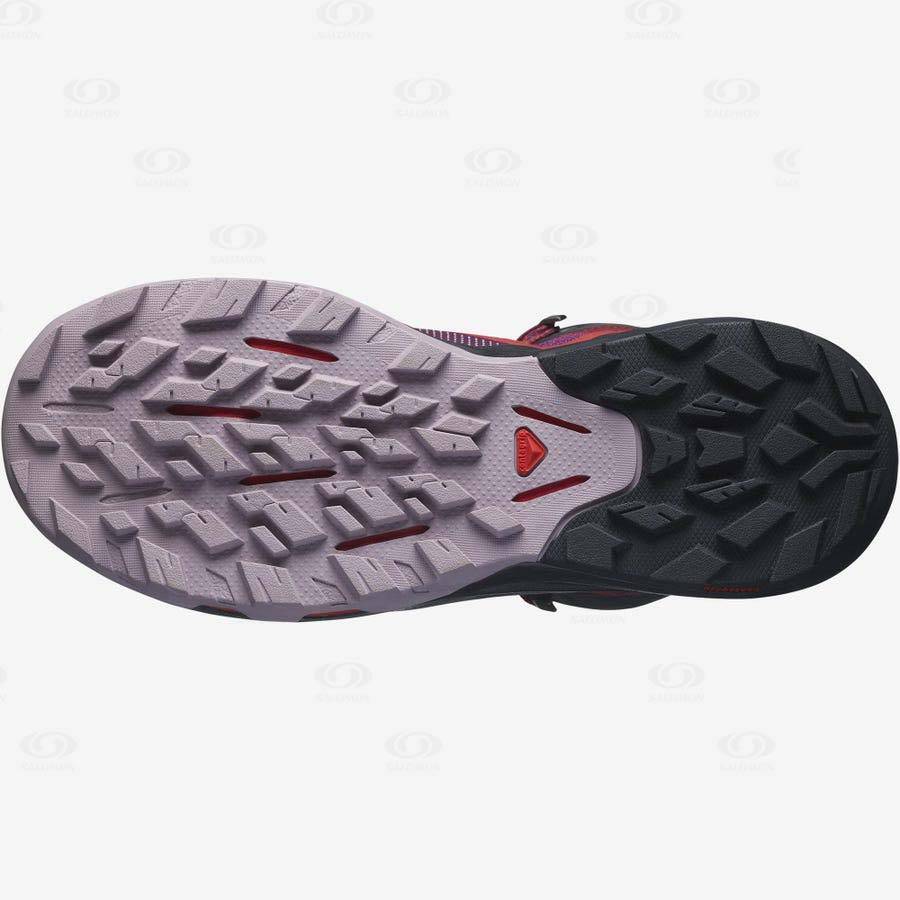 Tenis Impermeables Salomon OUTPULSE MID GORE-TEX Mujer Morados | MX-S2577