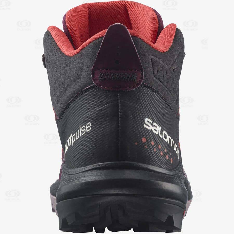 Tenis Impermeables Salomon OUTPULSE MID GORE-TEX Mujer Morados | MX-S2577