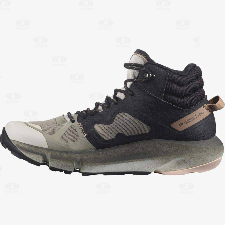 Tenis Impermeables Salomon PREDICT HIKE MID GORE-TEX Mujer Beige | MX-N2247