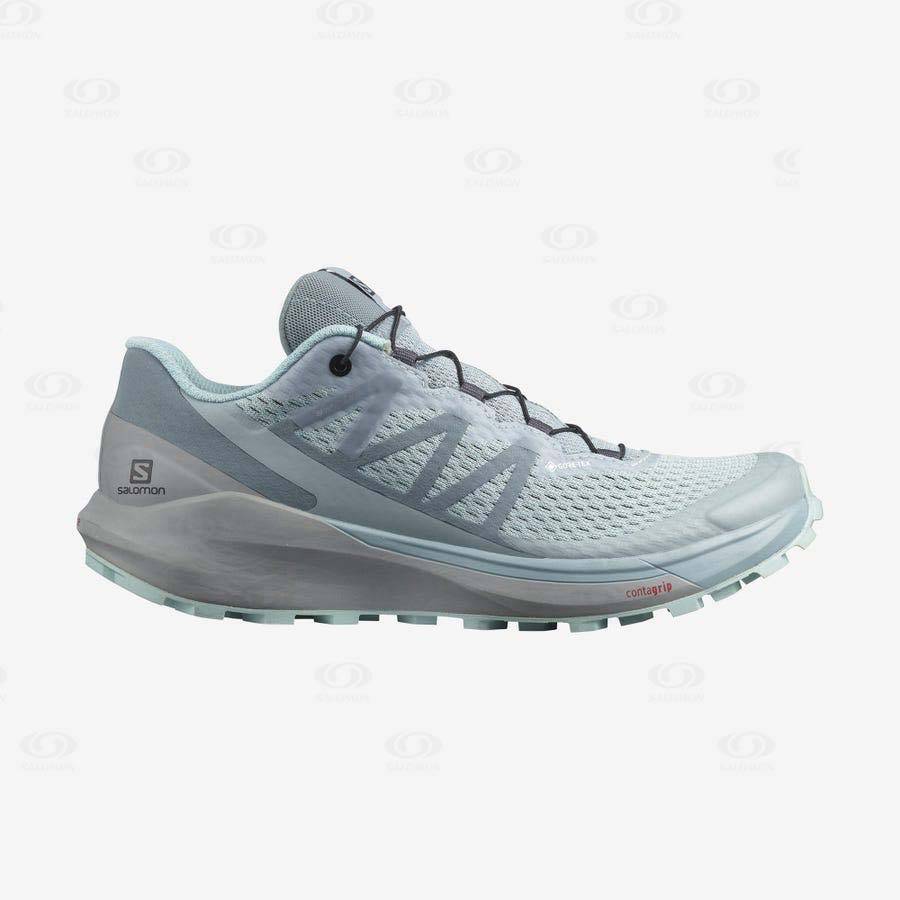 Tenis Impermeables Salomon SENSE RIDE 4 GORE-TEX INVISIBLE FIT Mujer Turquesa | MX-N2583