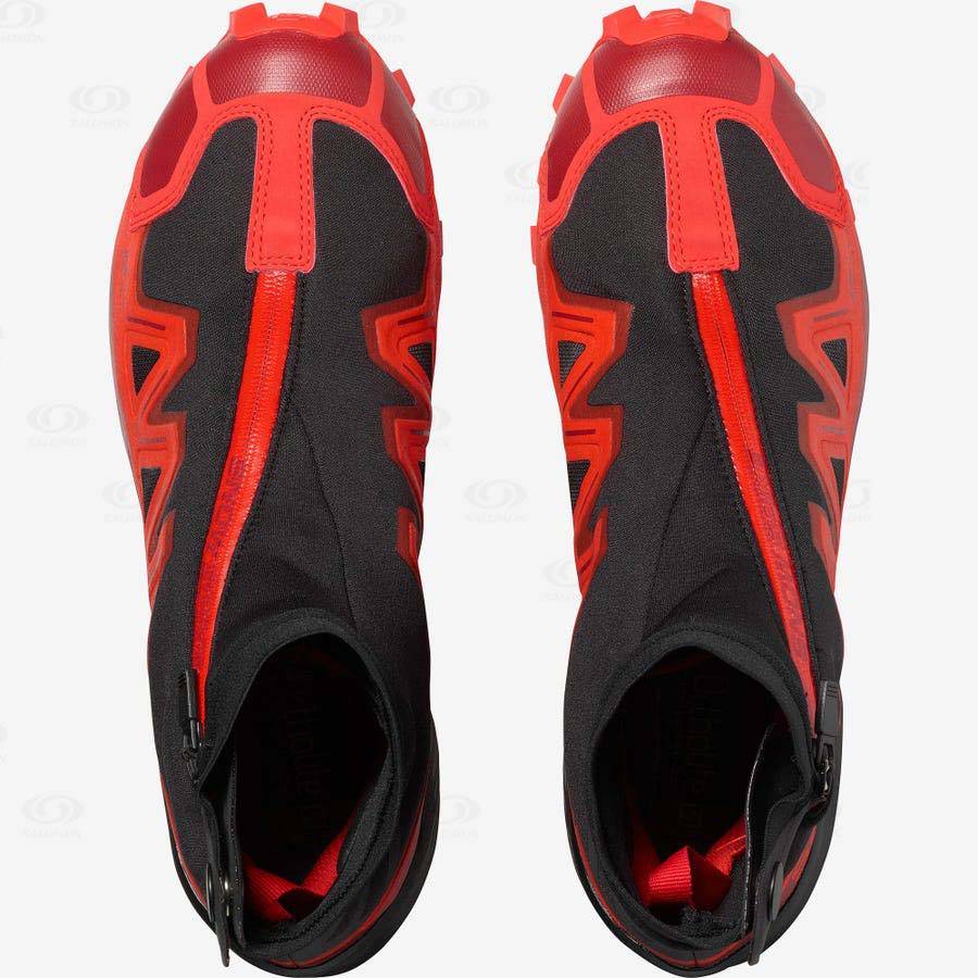 Tenis Impermeables Salomon SNOWSPIKE CLIMASALOMON™ Hombre Negros Rojos | MX-S1163