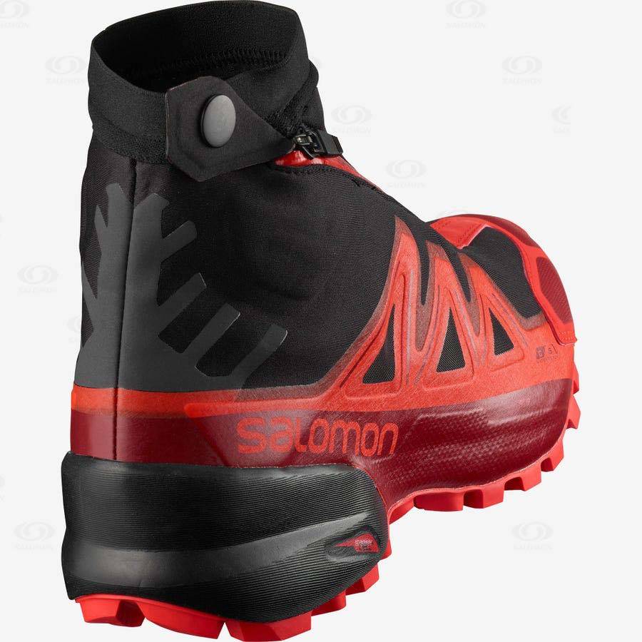 Tenis Impermeables Salomon SNOWSPIKE CLIMASALOMON™ Hombre Negros Rojos | MX-S1163